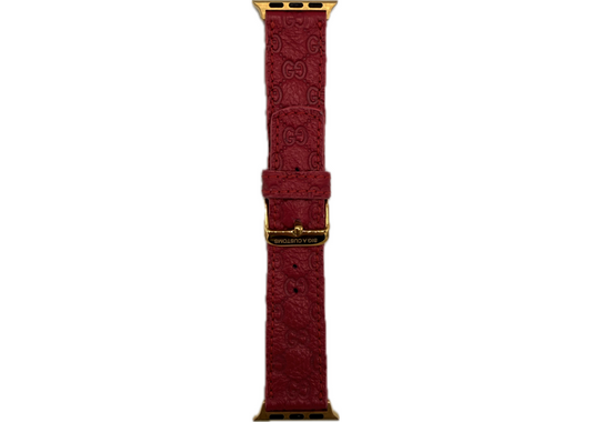 Big A Customz Dark Fuchsia Gucci Watchband 42mm