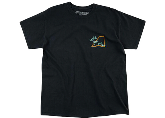 Travis Scott Black Union Jack Black Tee