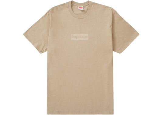 Supreme Tonal Box Logo Tee Khaki