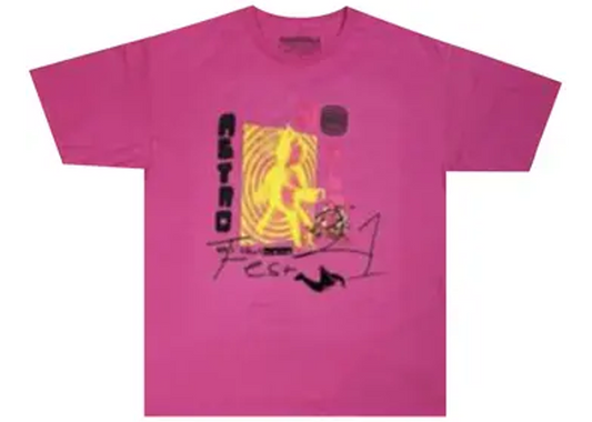 Cactus Jack by Travis Scott Other Side T-Shirt Pink