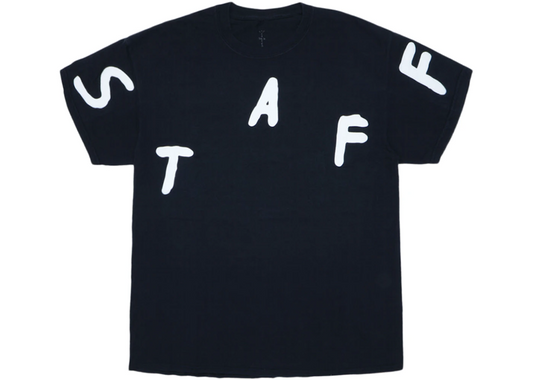 TRAVIS SCOTT ASTROFEST STAFF 2019 TEE BLACK