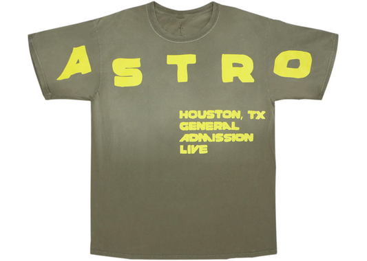 TRAVIS SCOTT ASTROWORLD FLAMING TV TEE BROWN