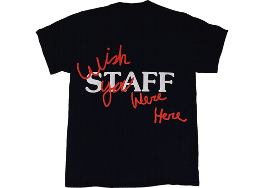 Travis Scott Wish You Were Here Staff Tee Black
