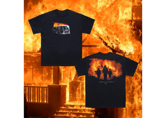 Faded World House Fire Black