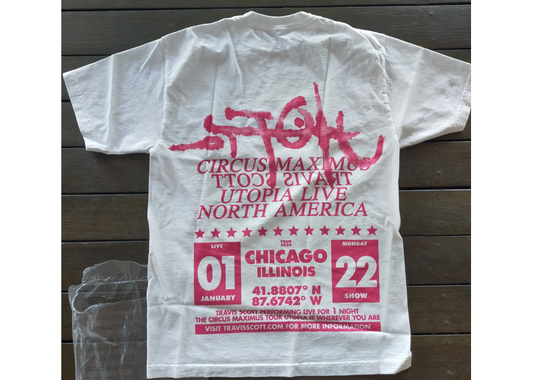 Cactus Jack by Travis Scott Utopia is in Chicago Tee II