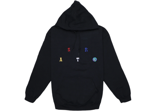 TRAVIS SCOTT ASTROWORLD SCATTERED HOODIE BLACK