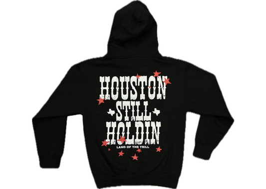 Exclusive Houston Still Holdin Stars Black Hoodie