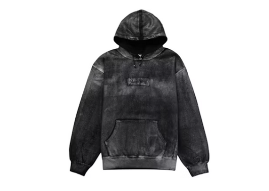 Supreme MM6 Maison Margiela Foil Box Logo Hooded Sweatshirt Black
