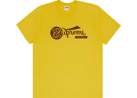 Supreme Records Tee Yellow