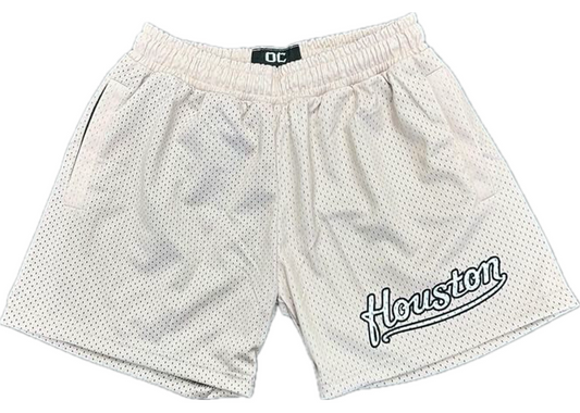 Ourselves Clothing Tan Cursive Shorts
