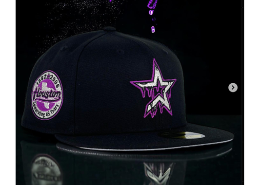 Houston Astros Purple Drip New Era 59Fifty Fitted Hat
