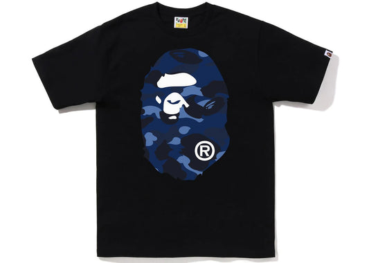 BAPE Color Camo Big Ape Head Tee (FW22) Black Blue