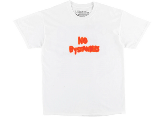 TRAVIS SCOTT ASTROWORLD NO BYSTANDERS TEE WHITE