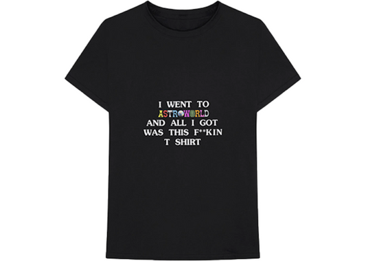 TRAVIS SCOTT ASTROWORLD I WENT TO ASTROWORLD TEE