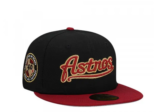 Houston Black/Brick/Metallic Gold 40th Anniversary Astros