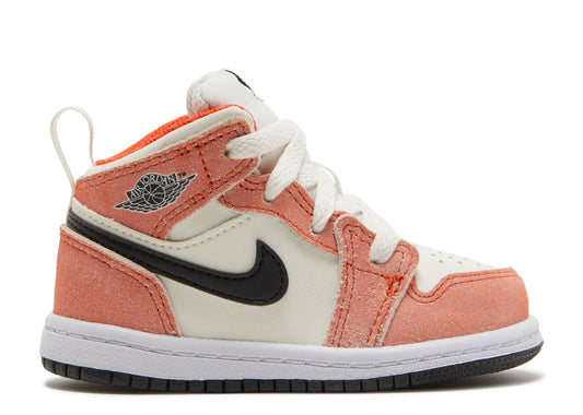 Air Jordan 1 Mid SE TD Orange Suede