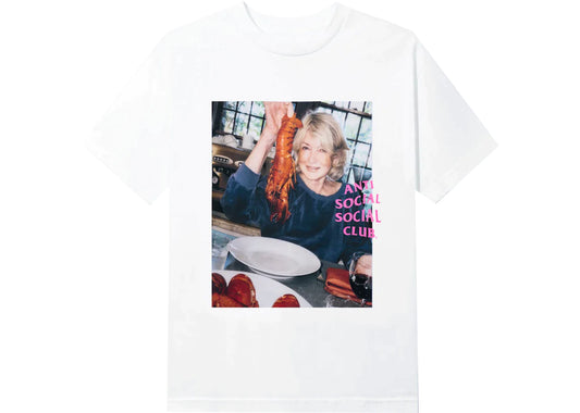 Anti Social Social Club x Martha Stewart Lobster Tee White