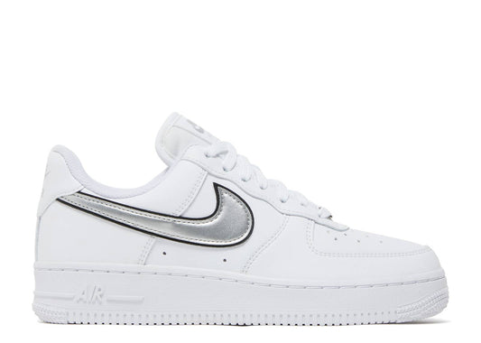 Wmns Air Force 1 07 Essential White Metallic Silver