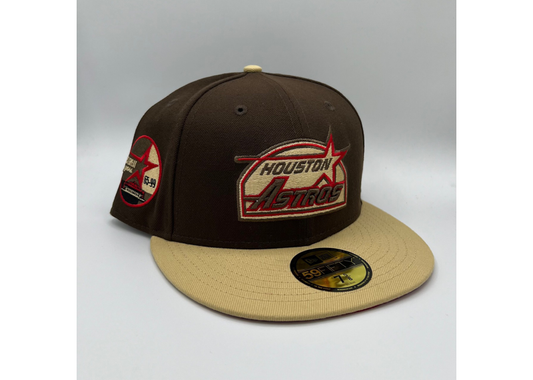 Exclusive Fitted "Brown/Vegas Gold/Red" Astros