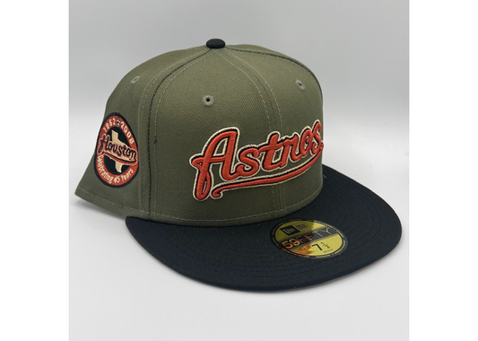 Exclusive Fitted "Olive/Black/Rust 2 Tone" Astros
