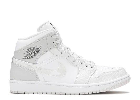 Air Jordan 1 Mid Swoosh Logo - Grey Camo