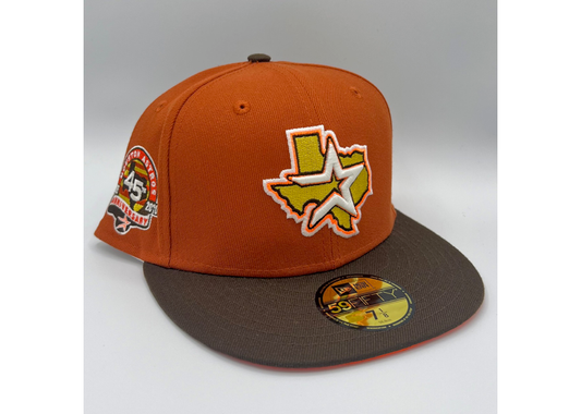 Exclusive Fitted Rust / Brown Visor Astros