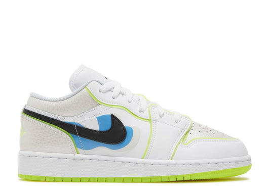 Air Jordan 1 Low SE GS Warped Swoosh