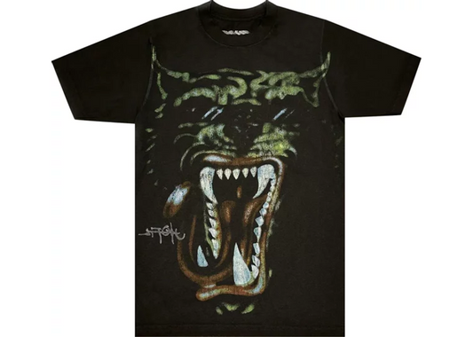 CACTUS JACK BY TRAVIS SCOTT GREEN HYENA TOUR TEE BLACK