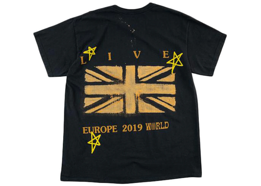 Travis Scott Black Union Jack Black Tee