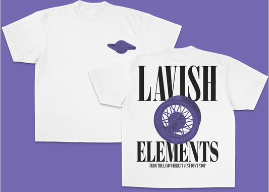 Lavish Elements White Purple