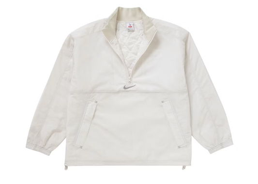 Supreme Nike Ripstop Pullover White – Exclusive Elements Supreme Nike Ripstop Pullover White – Exclusive Elements