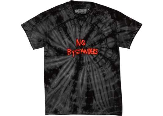 Travis Scott No Bystanders Black Tie Dye Tee