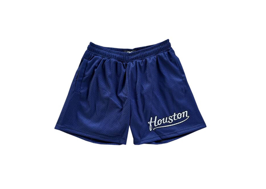 Ourselves Clothing Navy Cursive Shorts