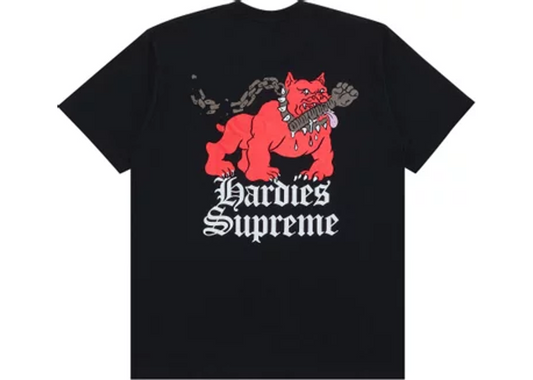 Supreme x Hardies Dog Tee Black