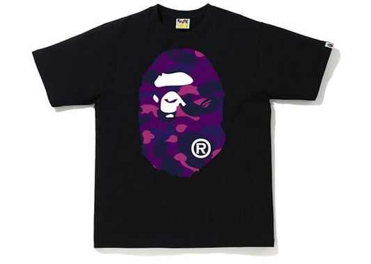 BAPE Color Camo Big Ape Head T-Shirt (SS20) Black/Purple