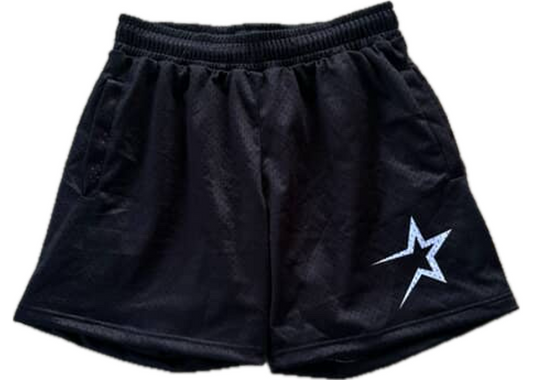 Ourselves Clothing Black Broken Star Shorts