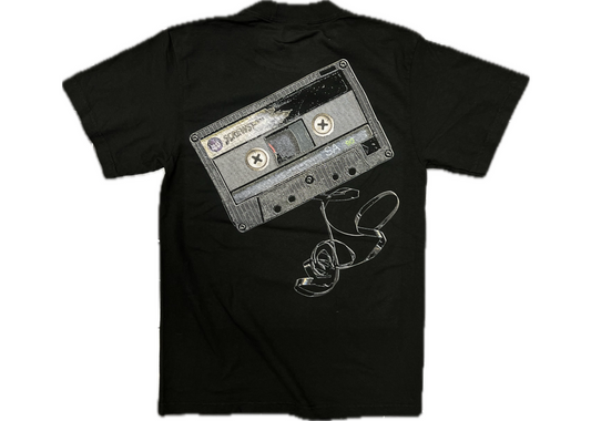 Faded World Cassette Tape Black