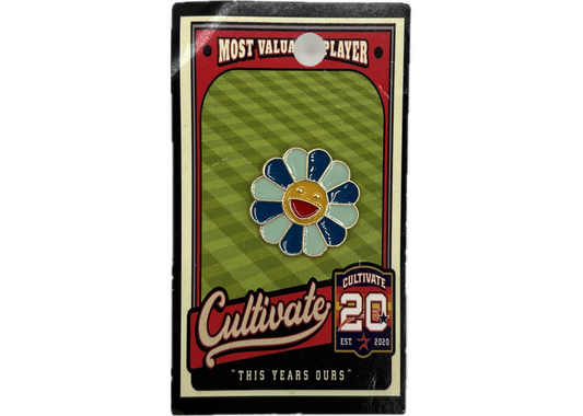 CultivateLLC Blue Flower Pin