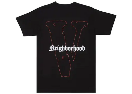 Vlone x Neighborhood Skull Short-Sleeve T-Shirt Black/Red