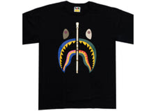 A Bathing Ape Bape Zipper S/S Tee in Black