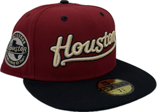 Houston "Brick/Black 2Tone Script Celebrating 45yrs" Astros