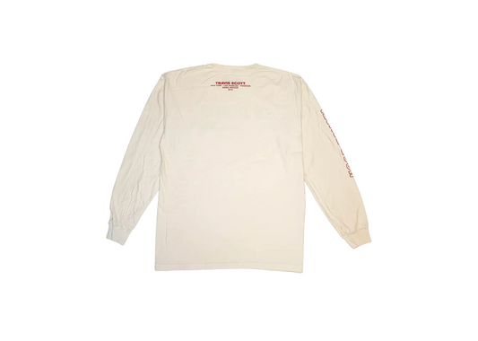 Travis Scott TS Birds The Ends Long Sleeve Tee Beige