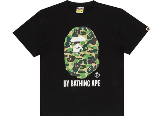 A Bathing Ape ABC Camo by Bathing Ape Tee in Black/Green