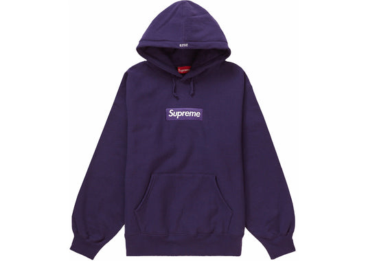 Supreme Box Logo Hooded Sweatshirt (FW23) Dark Purple