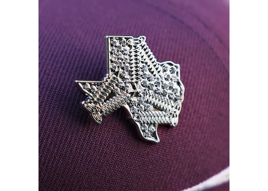 The90Three x Exclusive Elements Screwed Up Texas Silver Pin