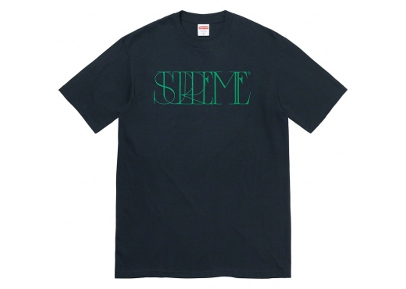 Supreme Trademark Tee Navy