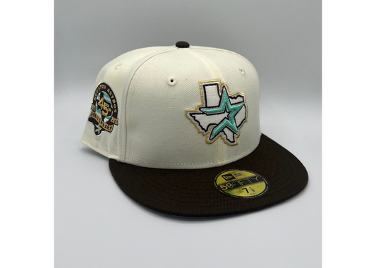 Houston Astros New Era 59Fifty 45th Anniversary Hat (Cream/Brown)