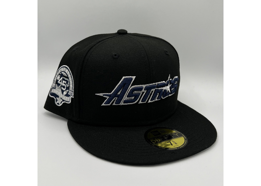 Exclusive Fitted Black/Navy/Grey Astros