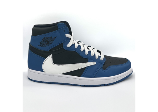 Jordan 1 Retro High OG Dark Marina Blue w/ Travis Swoosh