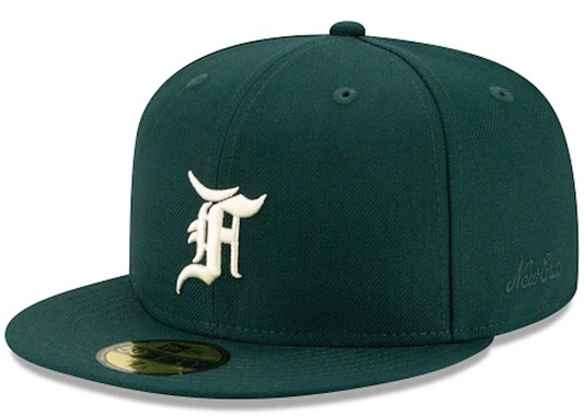 FEAR OF GOD ESSENTIALS NEW ERA EXCLUSIVE 59FIFTY FITTED HAT (FW21) GREEN